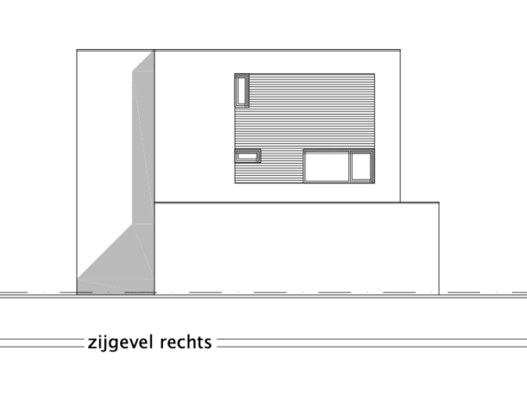 Kavel 269 zijgevel rechts